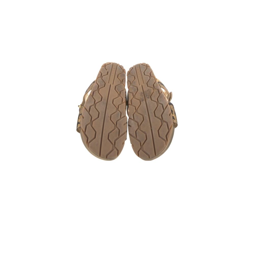 Authentic PRADA Oro Double Jacquard Double-strap 15mm Slide (Animal Print) - Picture 4 of 5